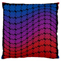 Colorful Red & Blue Gradient Background Standard Flano Cushion Case (two Sides) by Simbadda