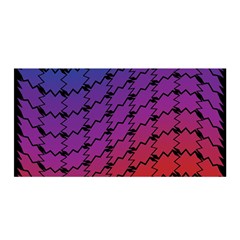 Colorful Red & Blue Gradient Background Satin Wrap by Simbadda