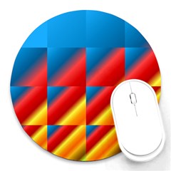 Gradient Map Filter Pack Table Round Mousepads by Simbadda