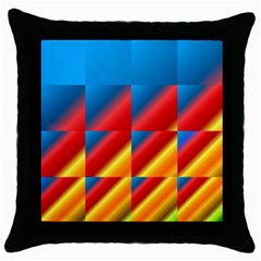 Gradient Map Filter Pack Table Throw Pillow Case (black) by Simbadda