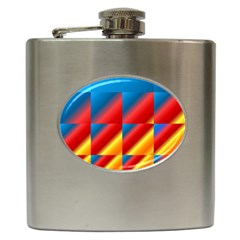 Gradient Map Filter Pack Table Hip Flask (6 Oz) by Simbadda