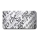 Abstract Minimalistic Text Typography Grayscale Focused Into Newspaper Medium Bar Mats 16 x8.5  Bar Mat