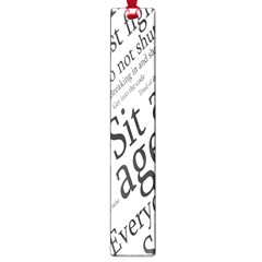 Abstract Minimalistic Text Typography Grayscale Focused Into Newspaper Large Book Marks by Simbadda