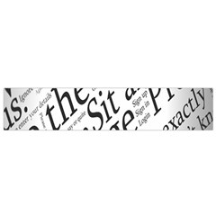 Abstract Minimalistic Text Typography Grayscale Focused Into Newspaper Flano Scarf (small) by Simbadda