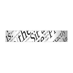 Abstract Minimalistic Text Typography Grayscale Focused Into Newspaper Flano Scarf (mini) by Simbadda