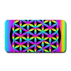 Flower Of Life Gradient Fill Black Circle Plain Medium Bar Mats by Simbadda