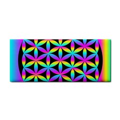 Flower Of Life Gradient Fill Black Circle Plain Cosmetic Storage Cases by Simbadda