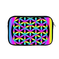 Flower Of Life Gradient Fill Black Circle Plain Apple Macbook Pro 13  Zipper Case by Simbadda