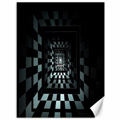 Optical Illusion Square Abstract Geometry Canvas 36  X 48   by Simbadda