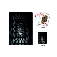 Optical Illusion Square Abstract Geometry Playing Cards (mini) 