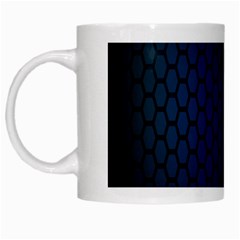 Hexagon Colorful Pattern Gradient Honeycombs White Mugs by Simbadda