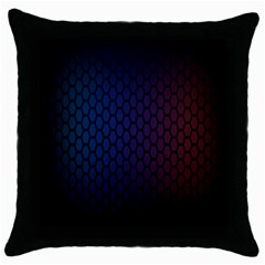 Hexagon Colorful Pattern Gradient Honeycombs Throw Pillow Case (black) by Simbadda