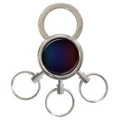 Hexagon Colorful Pattern Gradient Honeycombs 3-ring Key Chains by Simbadda