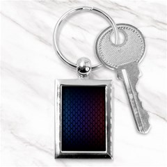 Hexagon Colorful Pattern Gradient Honeycombs Key Chains (rectangle)  by Simbadda