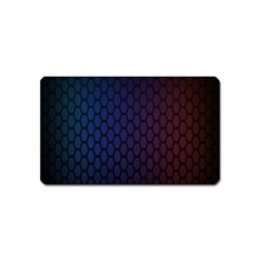 Hexagon Colorful Pattern Gradient Honeycombs Magnet (name Card) by Simbadda