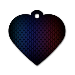 Hexagon Colorful Pattern Gradient Honeycombs Dog Tag Heart (two Sides) by Simbadda