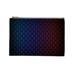 Hexagon Colorful Pattern Gradient Honeycombs Cosmetic Bag (large)  by Simbadda