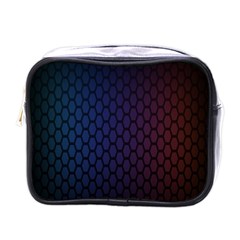 Hexagon Colorful Pattern Gradient Honeycombs Mini Toiletries Bags by Simbadda