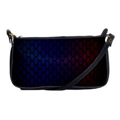 Hexagon Colorful Pattern Gradient Honeycombs Shoulder Clutch Bags by Simbadda