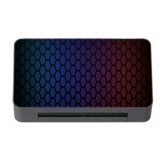 Hexagon Colorful Pattern Gradient Honeycombs Memory Card Reader With Cf by Simbadda