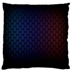 Hexagon Colorful Pattern Gradient Honeycombs Large Cushion Case (two Sides) by Simbadda