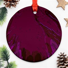 Abstract Purple Pattern Ornament (round) by Simbadda