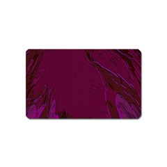 Abstract Purple Pattern Magnet (name Card) by Simbadda