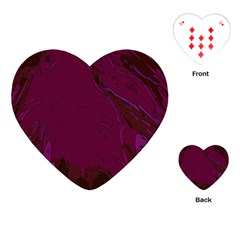 Abstract Purple Pattern Playing Cards (heart)  by Simbadda