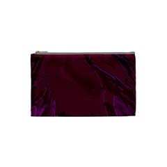 Abstract Purple Pattern Cosmetic Bag (small)  by Simbadda