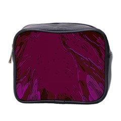 Abstract Purple Pattern Mini Toiletries Bag 2-side by Simbadda