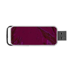 Abstract Purple Pattern Portable Usb Flash (one Side) by Simbadda