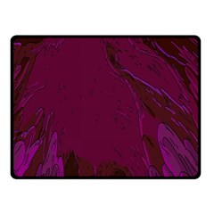 Abstract Purple Pattern Double Sided Fleece Blanket (small)  by Simbadda