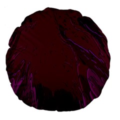 Abstract Purple Pattern Large 18  Premium Flano Round Cushions by Simbadda