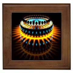 Abstract Led Lights Framed Tiles by Simbadda