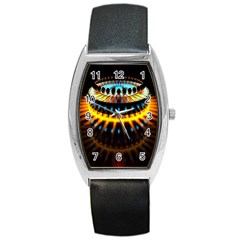 Abstract Led Lights Barrel Style Metal Watch by Simbadda