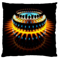 Abstract Led Lights Standard Flano Cushion Case (one Side) by Simbadda