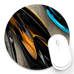 Abstract 3d Round Mousepads by Simbadda