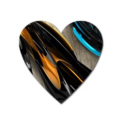 Abstract 3d Heart Magnet