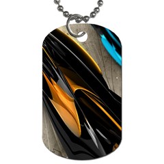 Abstract 3d Dog Tag (One Side)