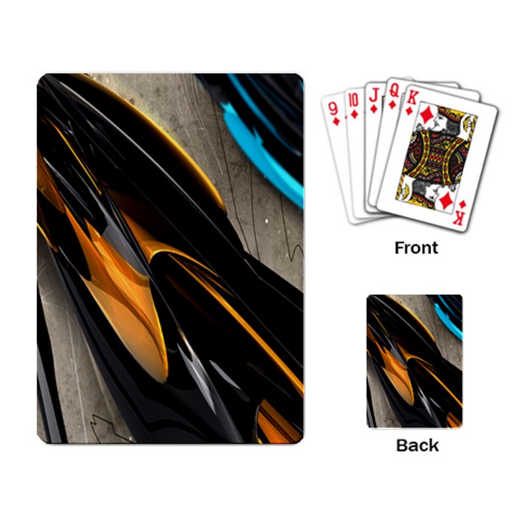 Abstract 3d Playing Card