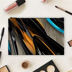 Abstract 3d Cosmetic Bag (Large) 