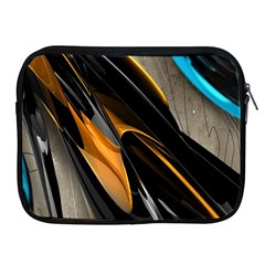 Abstract 3d Apple Ipad 2/3/4 Zipper Cases by Simbadda