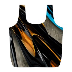 Abstract 3d Full Print Recycle Bags (l)  by Simbadda