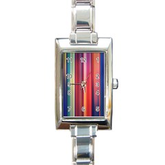 Texture Lines Vertical Lines Rectangle Italian Charm Watch