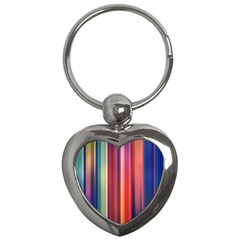 Texture Lines Vertical Lines Key Chains (Heart) 