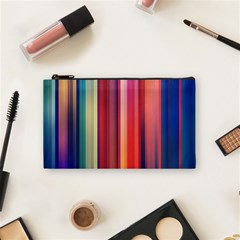 Texture Lines Vertical Lines Cosmetic Bag (Small) 