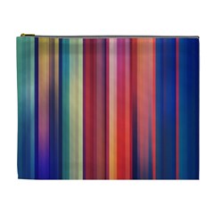 Texture Lines Vertical Lines Cosmetic Bag (XL)