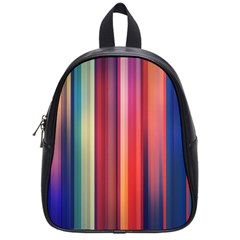 Texture Lines Vertical Lines School Bags (Small) 