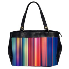 Texture Lines Vertical Lines Office Handbags (2 Sides) 