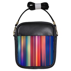 Texture Lines Vertical Lines Girls Sling Bags